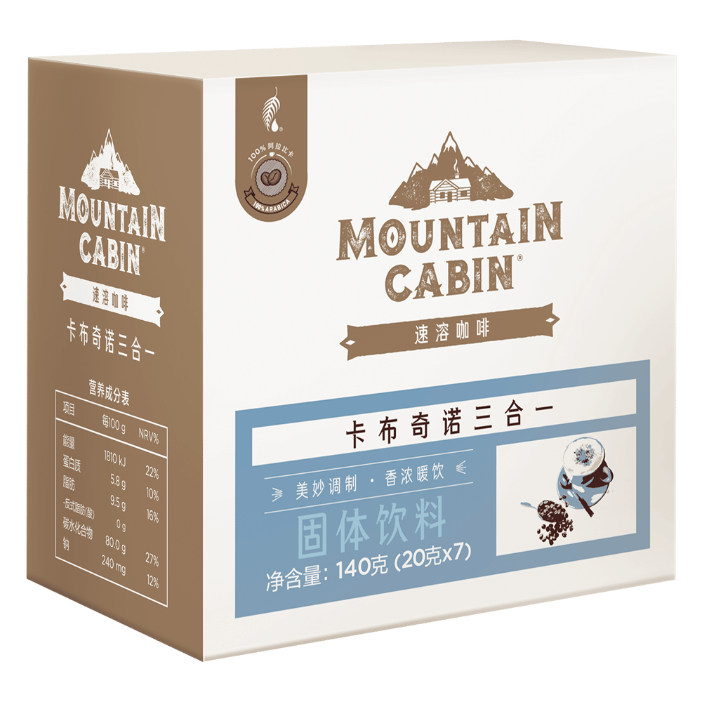 Mountain Cabin卡布奇诺三合一速溶咖啡饮品