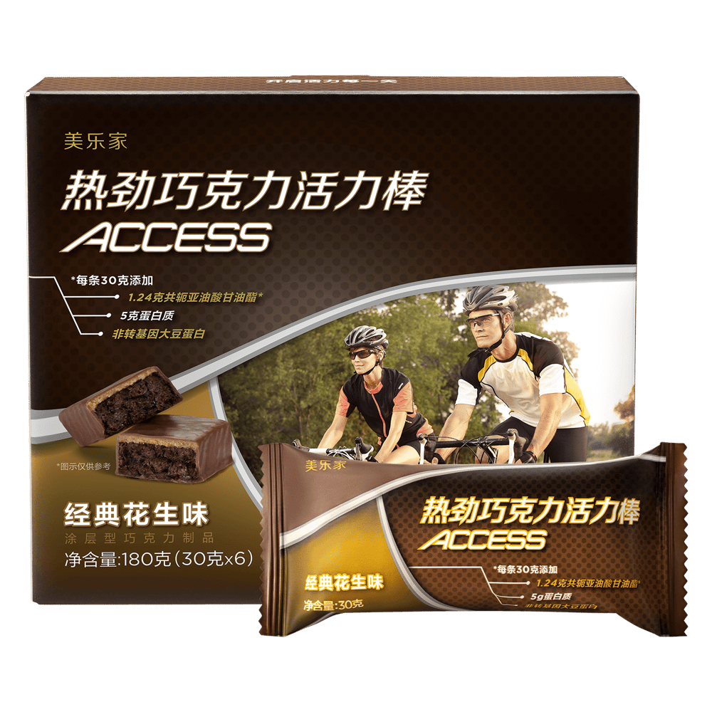 热劲巧克力活力棒-经典花生味