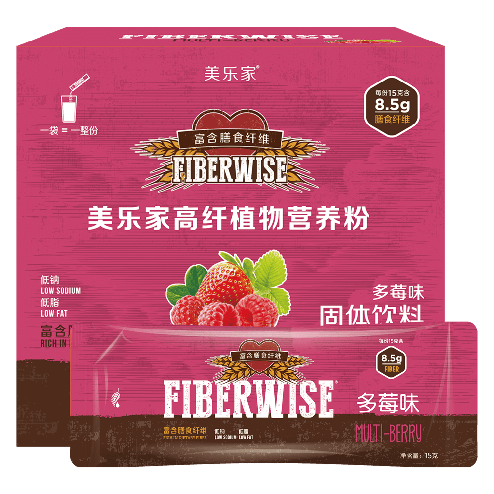 美乐家高纤植物营养粉-多莓味
