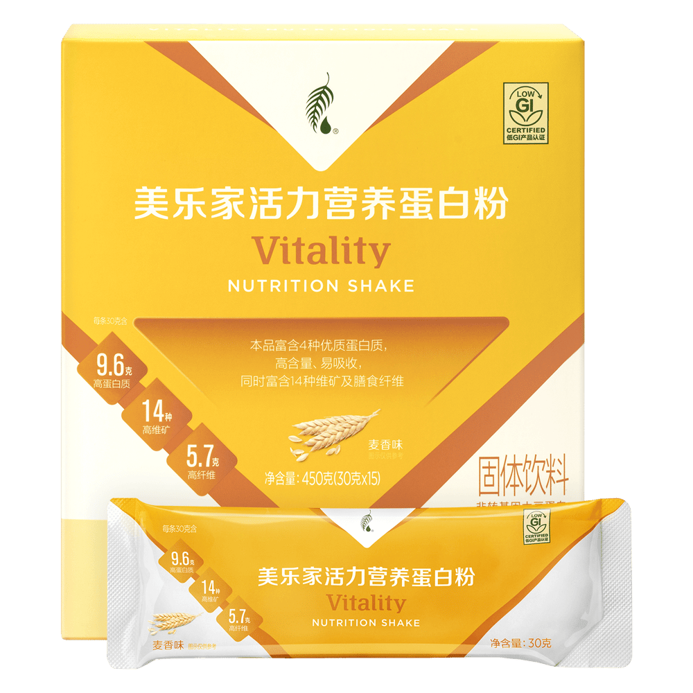 美乐家活力营养蛋白粉-麦香味