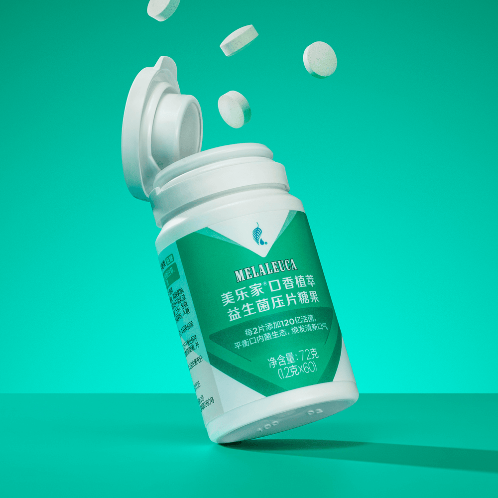美乐家®口香植萃益生菌压片糖果