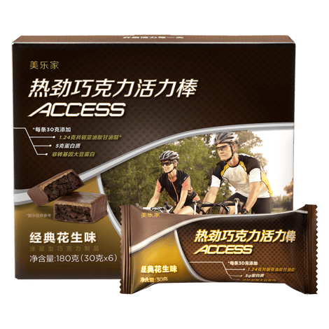 热劲巧克力活力棒-经典花生味